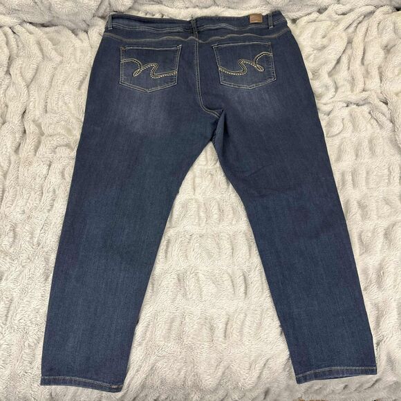 Wallflower Jeans Womens Size 24 Regular Ultra Fit Skinny Dark Wash Stretch Denim - Picture 2 of 8